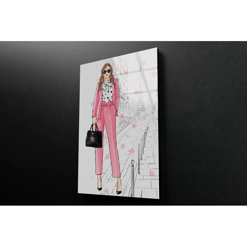 Stylish Boss Lady 3D Design Acrylic Glass Print Tempered Glass Wall Art 100% Made in Australia Ready to Hang