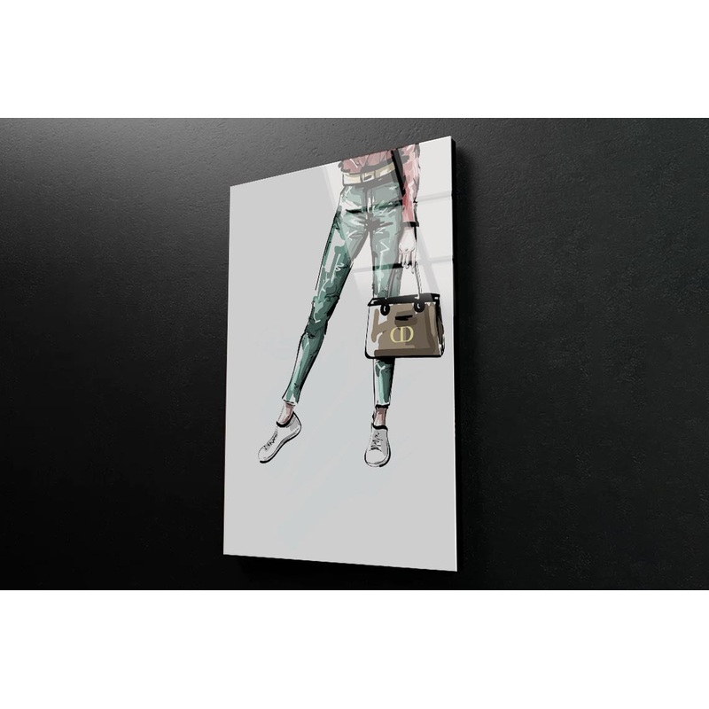 Stylish Sneakers 3D Design Acrylic Glass Print Tempered Glass Wall Art 100% Made in Australia Ready to Hang