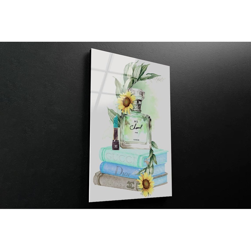 Sunflower Perfume 3D Design Acrylic Glass Print Tempered Glass Wall Art 100% Made in Australia Ready to Hang