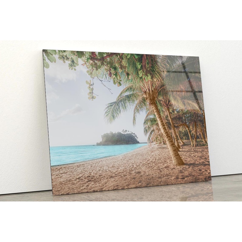 Sunset Over Sea, Philippines Islands Acrylic Glass Print Tempered Glass Wall Art 100% Made in Australia Ready to Hang