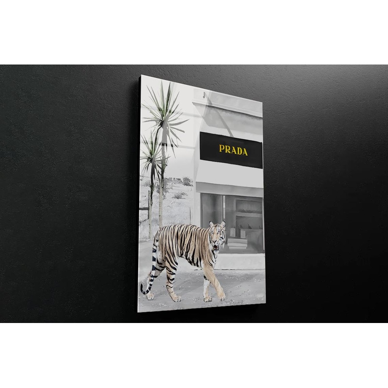 Tiger Fashion Store 3D Design Acrylic Glass Print Tempered Glass Wall Art 100% Made in Australia Ready to Hang
