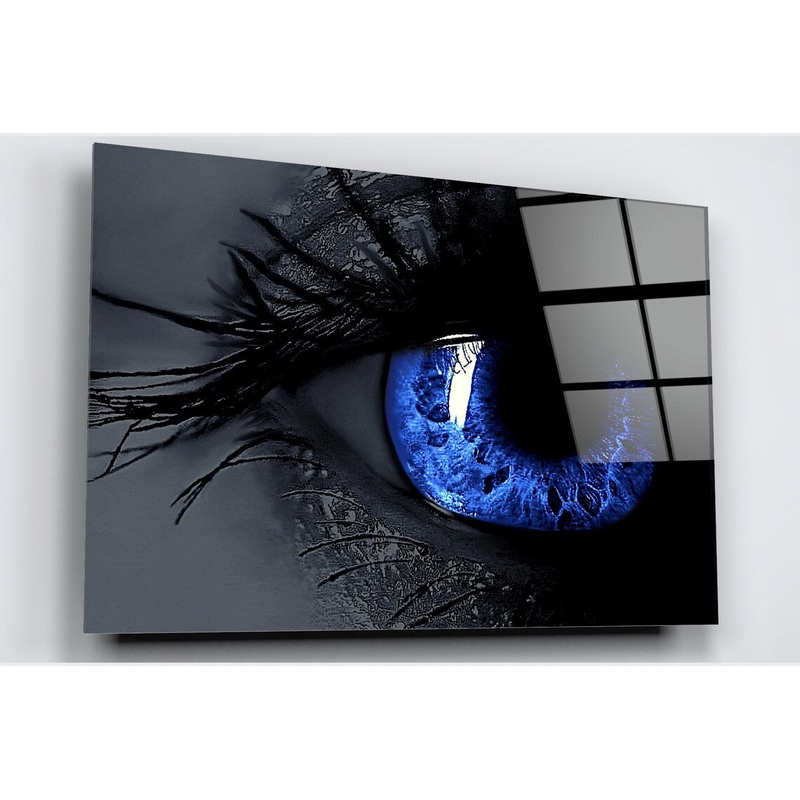 Blue Eye Acrylic Glass Print Tempered Glass Wall Art 100% Made in Australia Ready to Hang