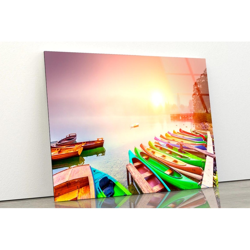 Foggy Lake in Triglav National Park  Acrylic Glass Print Tempered Glass Wall Art 100% Made in Australia Ready to Hang