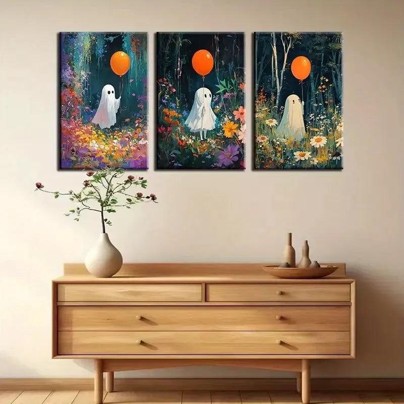 3pcs Balloon 1 Wall Art Set Canvas Framed 50x70cm -  High Quality Print 100% Australian Made Wall Canvas Ready to Hang
