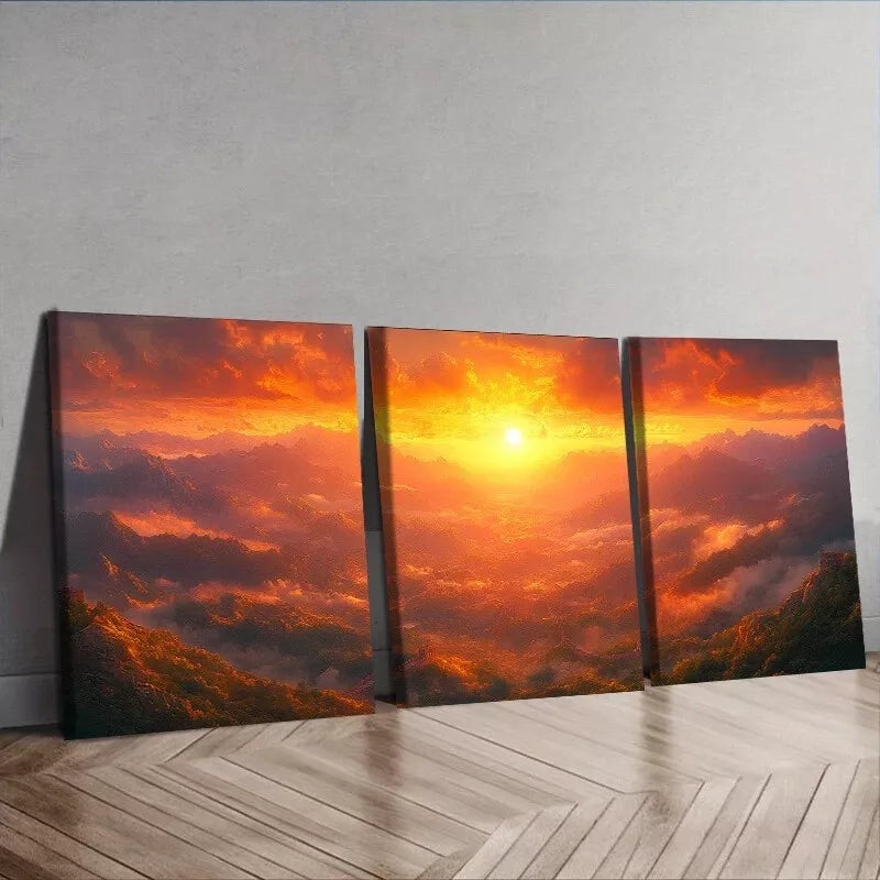 3pcs Art Deco Modern Contemporary Wrapped Canvas Wall Art Set Canvas Framed 50x70cm -  High Quality Print 100% Australian Made Wall Canvas Ready to Hang
