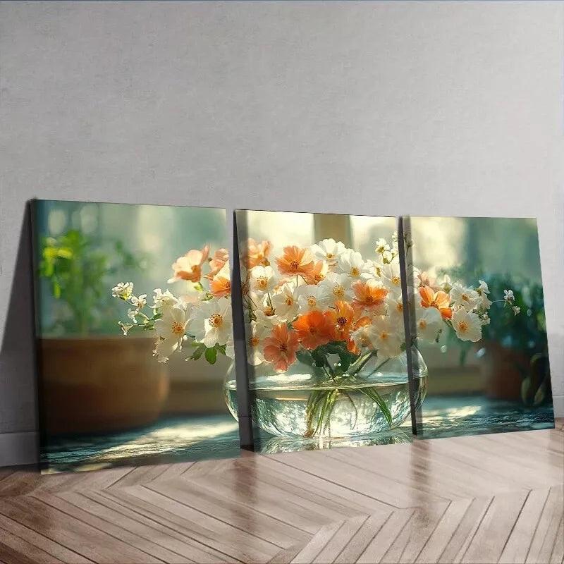 3pcs Deco Modern Contemporary Wrapped Canvas Wall Art Set Canvas Framed 50x70cm -  High Quality Print 100% Australian Made Wall Canvas Ready to Hang