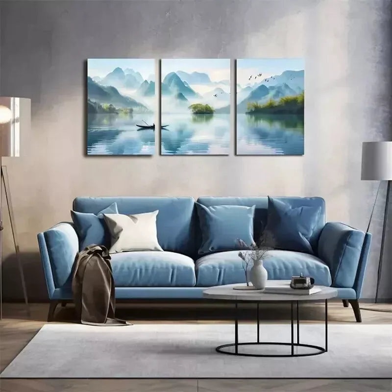 3pcs  Nature-Inspired Wall Art Set Canvas Framed 50x70cm - High Quality Print 100% Australian Made Wall Canvas Ready to Hang