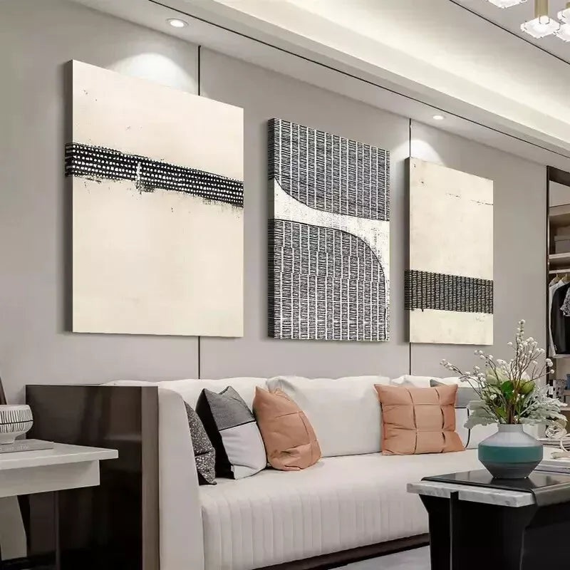 3pcs  Abstract Geometric Canvas Prints Canvas Wall Art Set Canvas Framed 50x70cm - High Quality Print 100% Australian Made Wall Canvas Ready to Hang