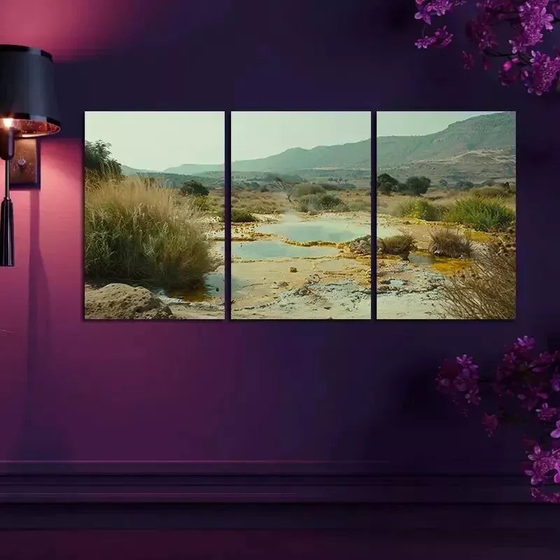 3pcs  Scenic Landscape  Wall Art Set Canvas Framed 50x70cm - High Quality Print 100% Australian Made Wall Canvas Ready to Hang