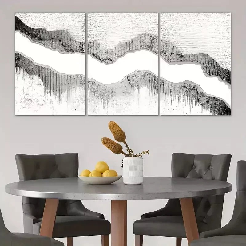 3pcs  Abstract pattern Canvas Painting Wall Art Set Canvas Framed 50x70cm - High Quality Print 100% Australian Made Wall Canvas Ready to Hang