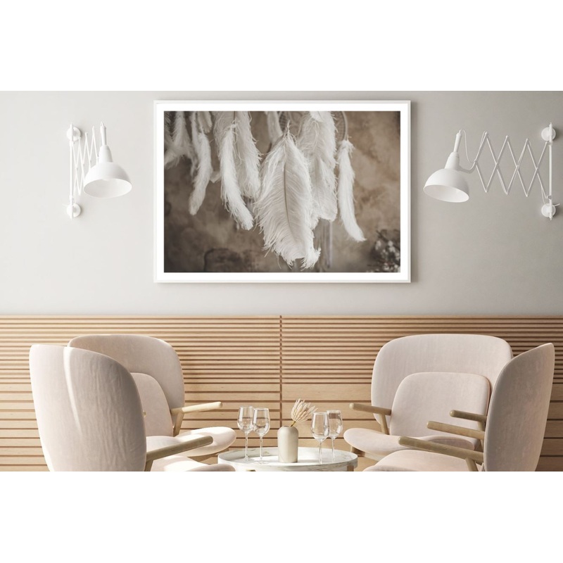 White Bird Feathers Photograph Home Decor Premium Quality Poster Print Choose Your Sizes