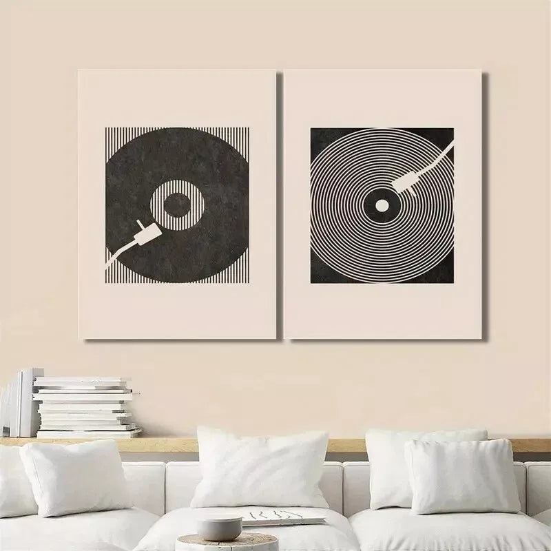 2pcs Decorative Painting, Minimalism, Nordic Style Canvas Framed 50x75cm - High Quality Print 100% Australian Made Wall Canvas Ready to Hang