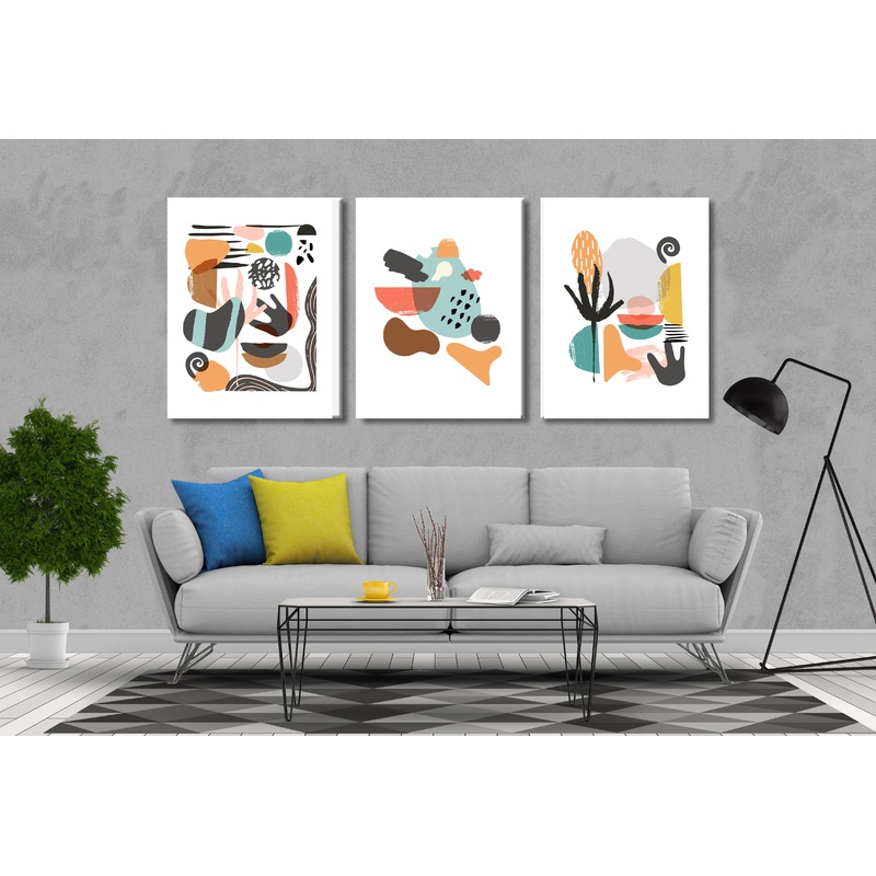 3 Set of Abstract Popular Stunning High Quality Print 100% Australian Made