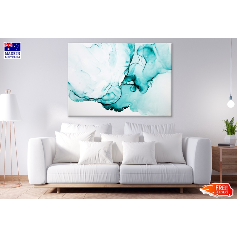 Blue & White Abstract Design Print 100% Australian Made