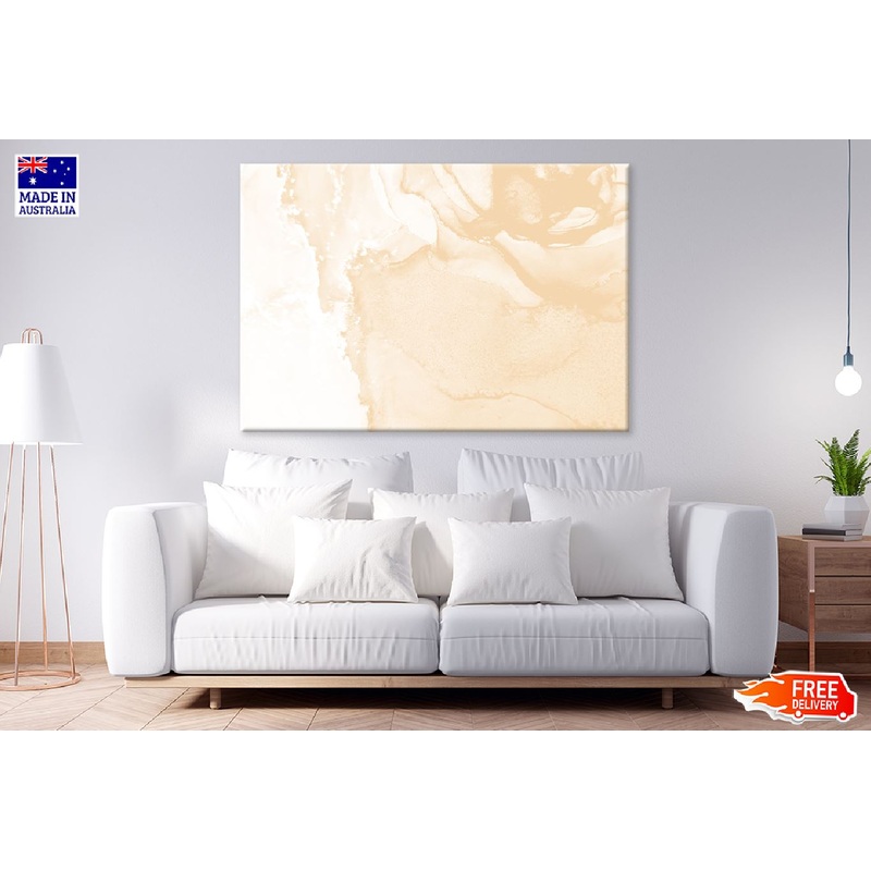 Champagne Color Abstract Design Print 100% Australian Made