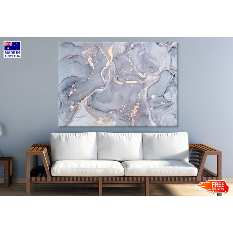 Pink & Blue Abstract Design Print 100% Australian Made
