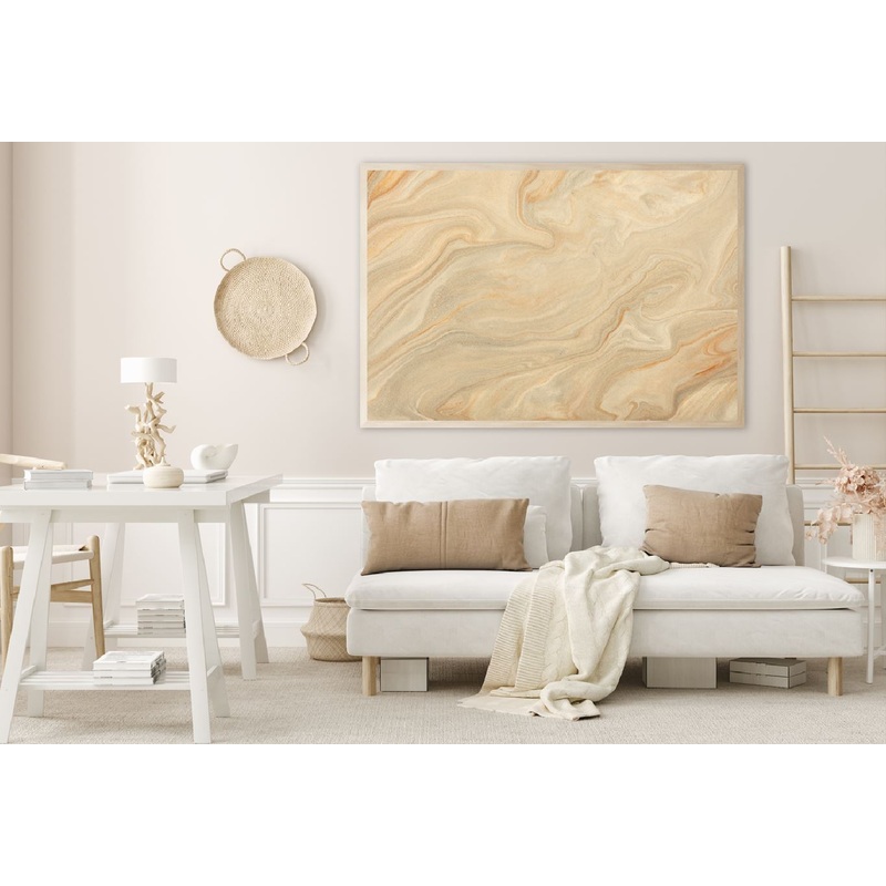 Brown & Beige Marble Abstract Design Home Decor Premium Quality Poster Print Choose Your Sizes