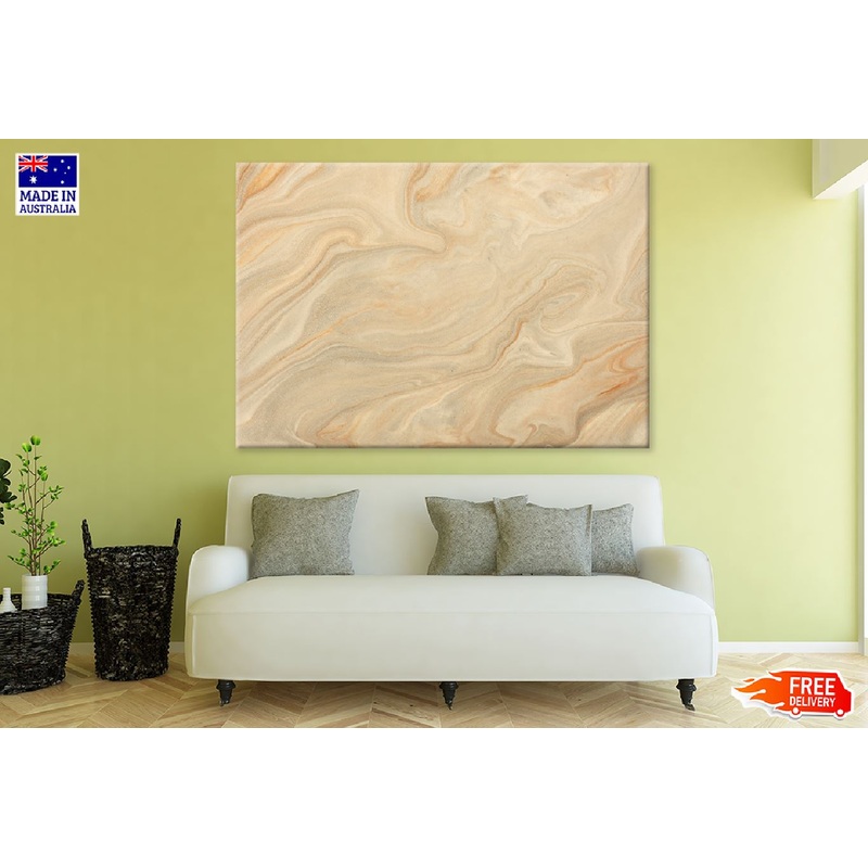 Brown & Beige Marble Abstract Design Print 100% Australian Made