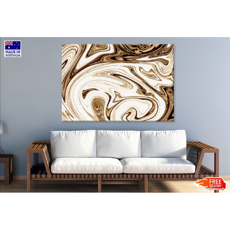 Gold Liquid Marble Abstract Design Print 100% Australian Made