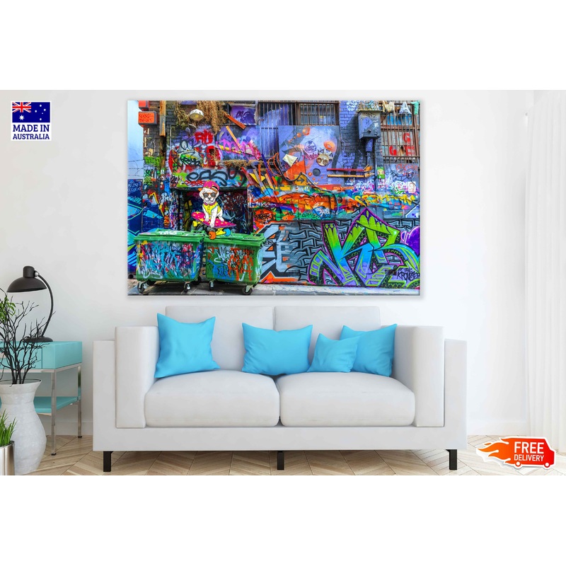 Graffiti Street Wall Art Design Photograph Print 100% Australian Made