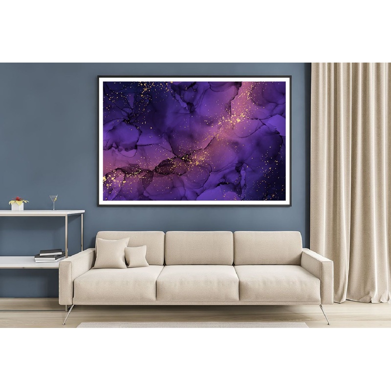 Pink Purple & Gold Drops Abstract Design Home Decor Premium Quality Poster Print Choose Your Sizes