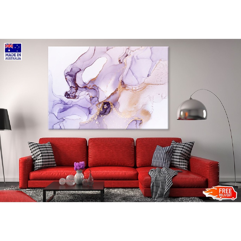Pink Purple & Orange Abstract Design Print 100% Australian Made