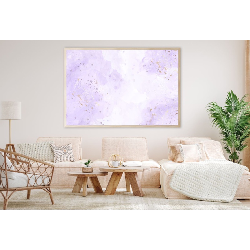 Pink Violet Liquid Abstract Design Home Decor Premium Quality Poster Print Choose Your Sizes