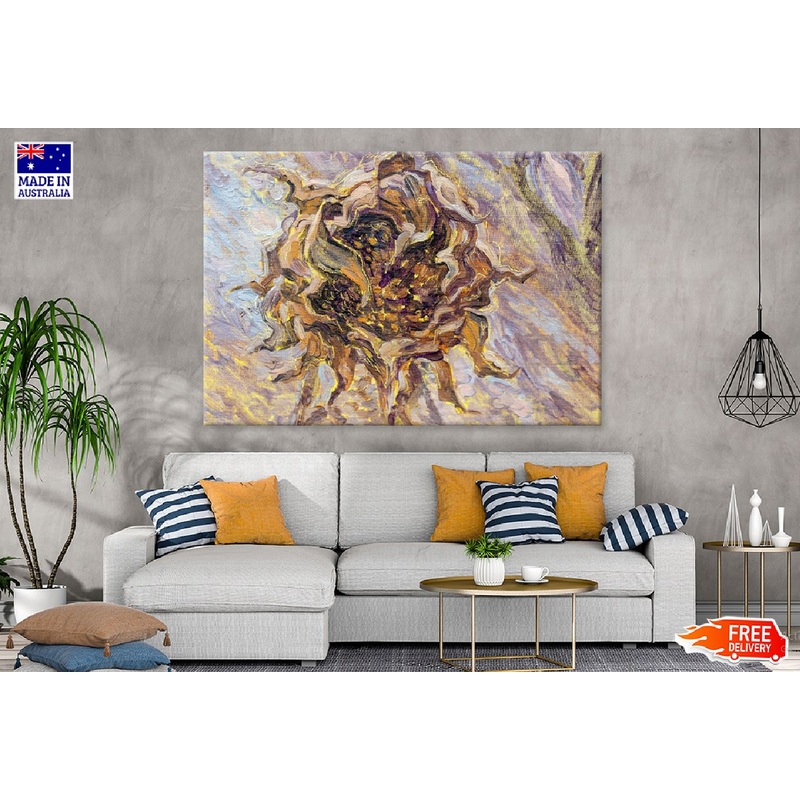 Abstract Flower Oil Painting Art Print 100% Australian Made