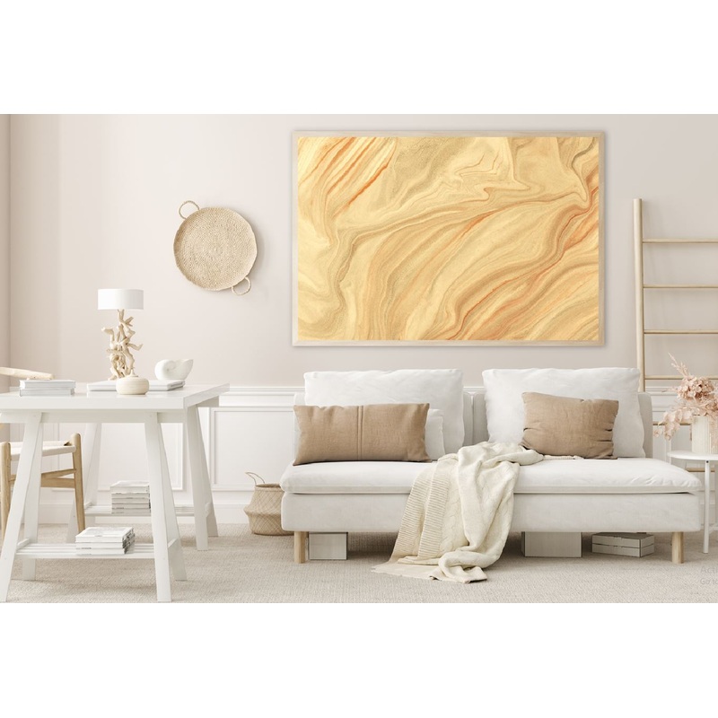 Beige Brown Marble Abstract Design Home Decor Premium Quality Poster Print Choose Your Sizes