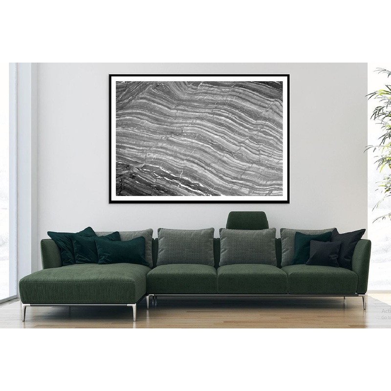 Dark Grey Marble Abstract Design Home Decor Premium Quality Poster Print Choose Your Sizes