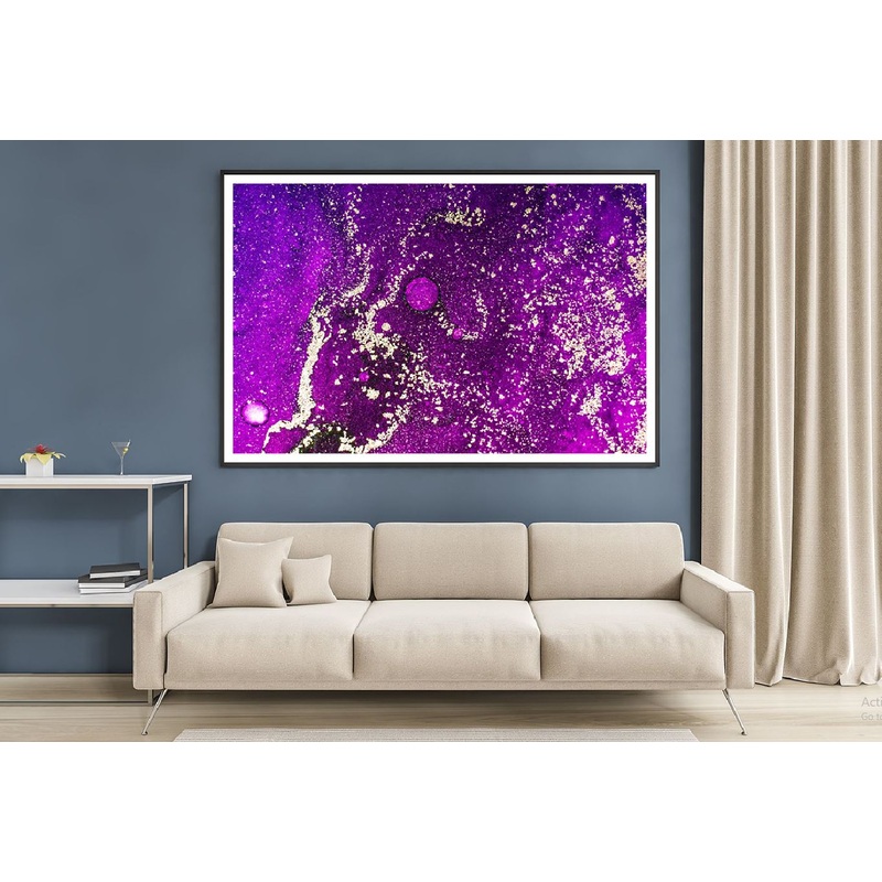 Dark Purple & Gold Abstract Design Home Decor Premium Quality Poster Print Choose Your Sizes