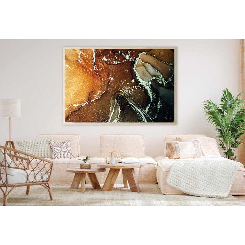 Orange & Brown Abstract Design Home Decor Premium Quality Poster Print Choose Your Sizes