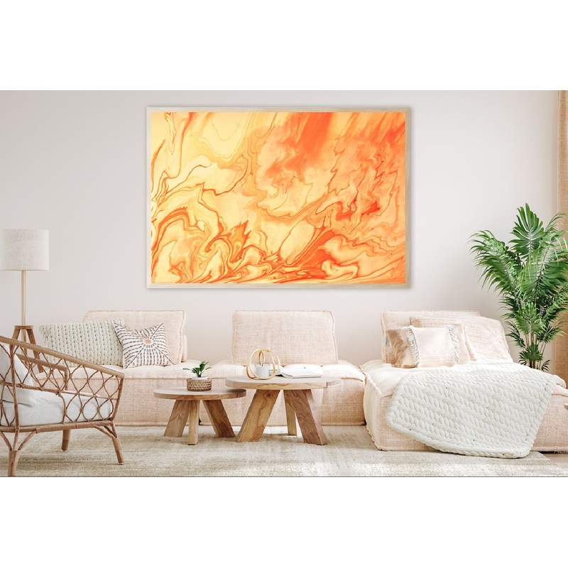 Orange Red Coral Abstract Design Home Decor Premium Quality Poster Print Choose Your Sizes