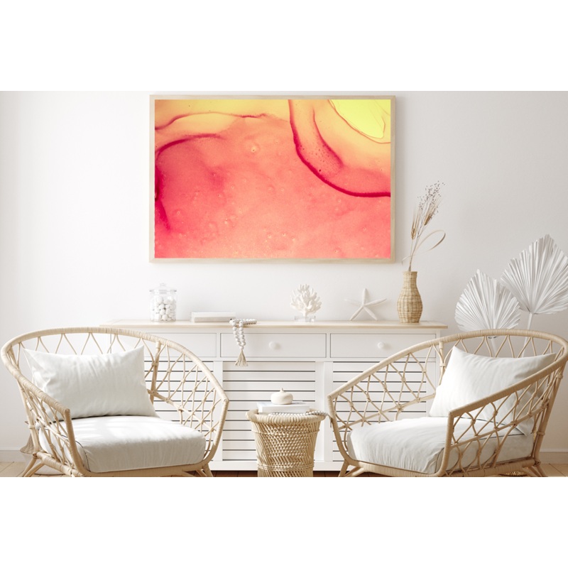 Red & Yellow Abstract Design Home Decor Premium Quality Poster Print Choose Your Sizes