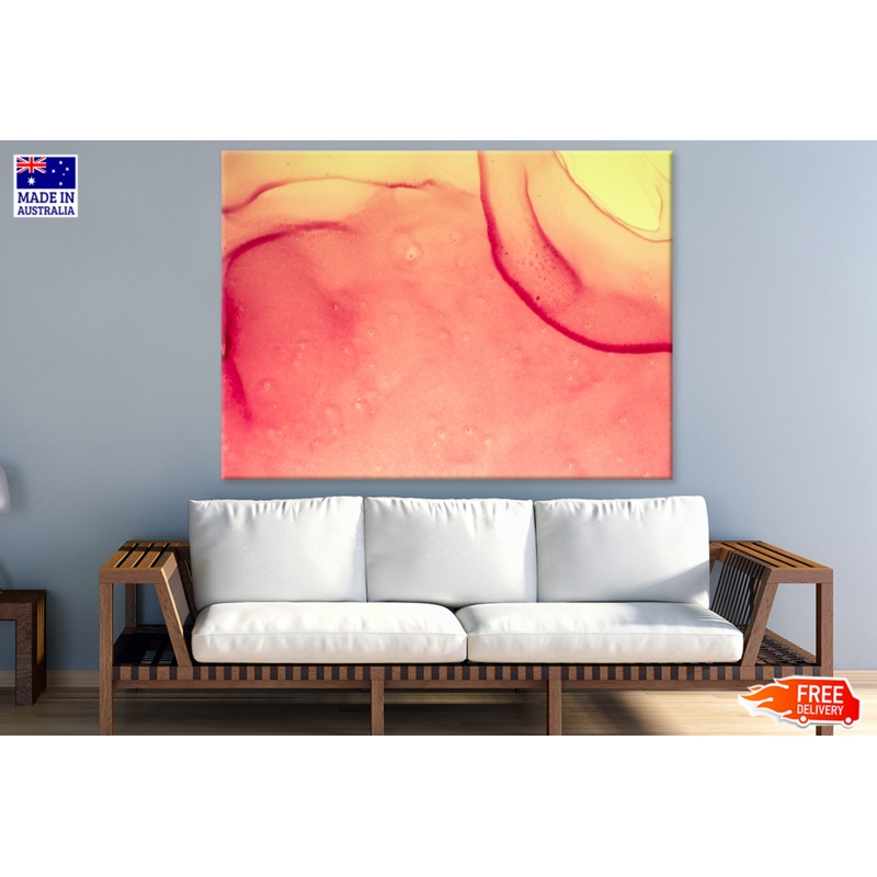 Red & Yellow Abstract Design Print 100% Australian Made