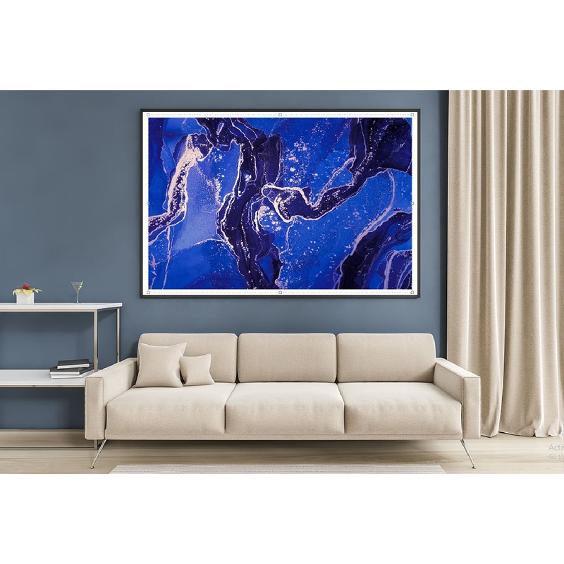 Black Purple Blue & Gold Abstract Design Home Decor Premium Quality Poster Print Choose Your Sizes