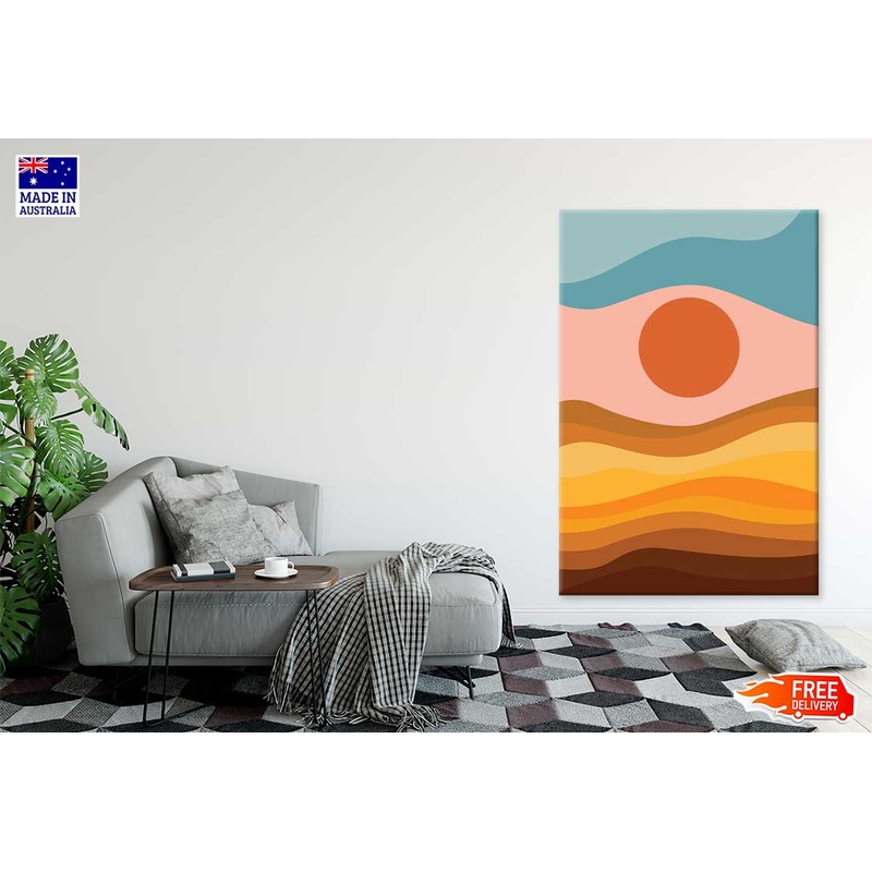 Multicolor Shapes Vector Design Art Print 100% Australian Made