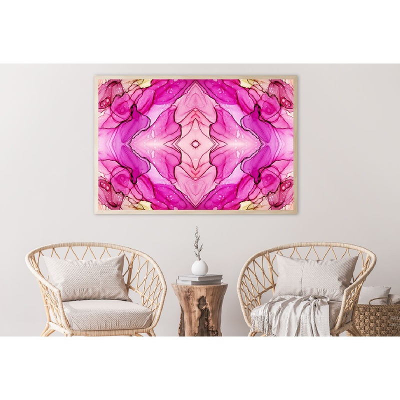 Pink Spanish Marble Abstract Design Home Decor Premium Quality Poster Print Choose Your Sizes