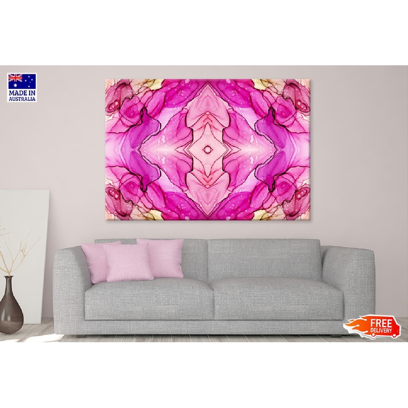 Pink Spanish Marble Abstract Design Print 100% Australian Made